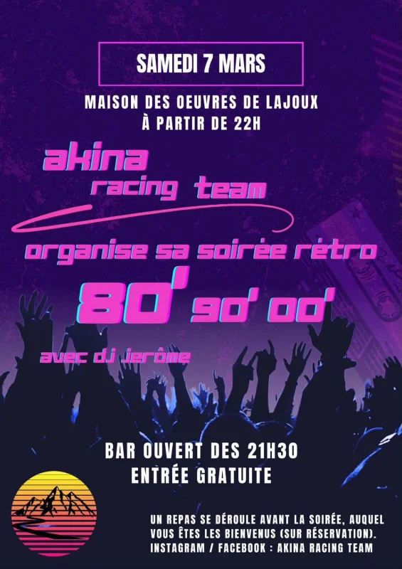 Soirée Rétro 80' 90' 00' – Akina Racing Team