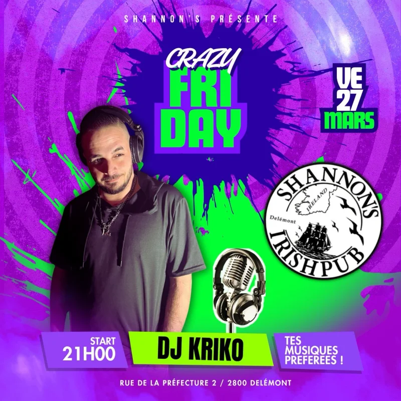 😈 CRAZY FRIDAY / 21H-03H 😈