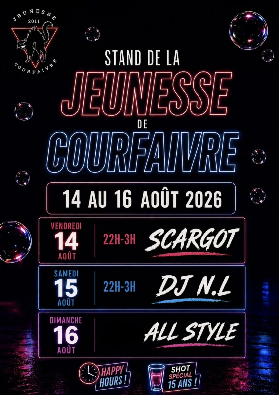 Fête du village de Courfaivre - Stand de la jeunesse