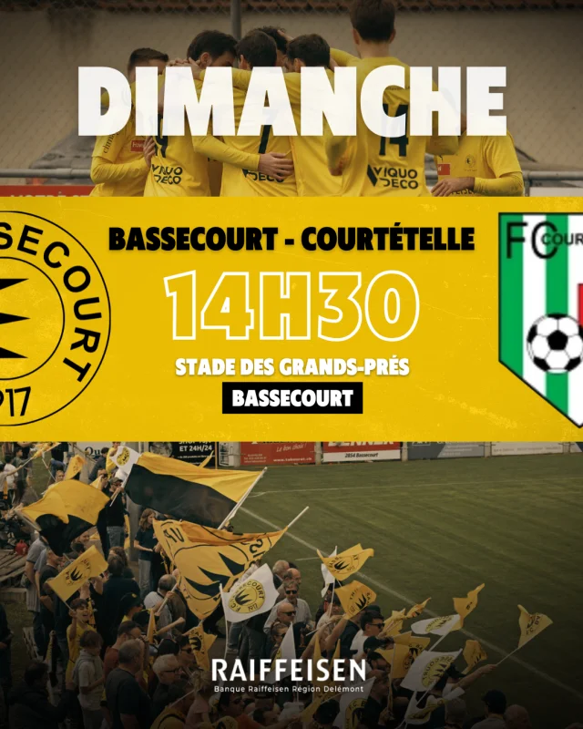 FC Bassecourt - FC Courtételle | Derby jurassien