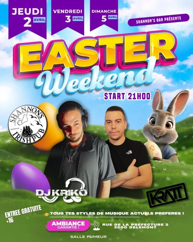 🐰 EASTER WEEKEND @ SHANNON’S 🐰