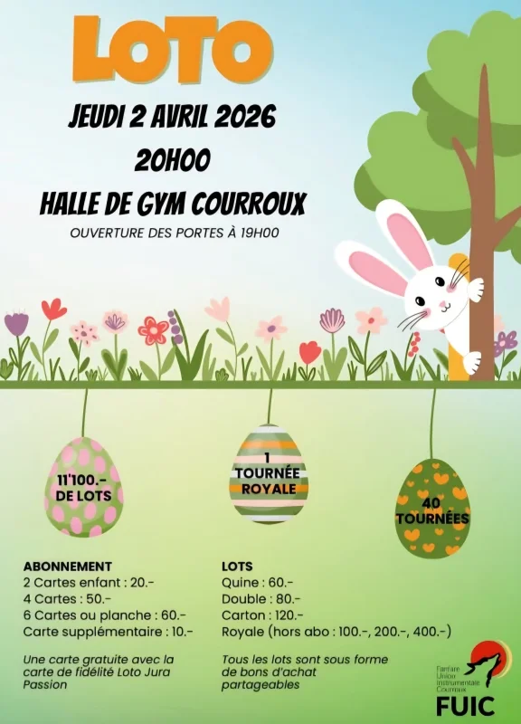 Loto de la fanfare de Courroux